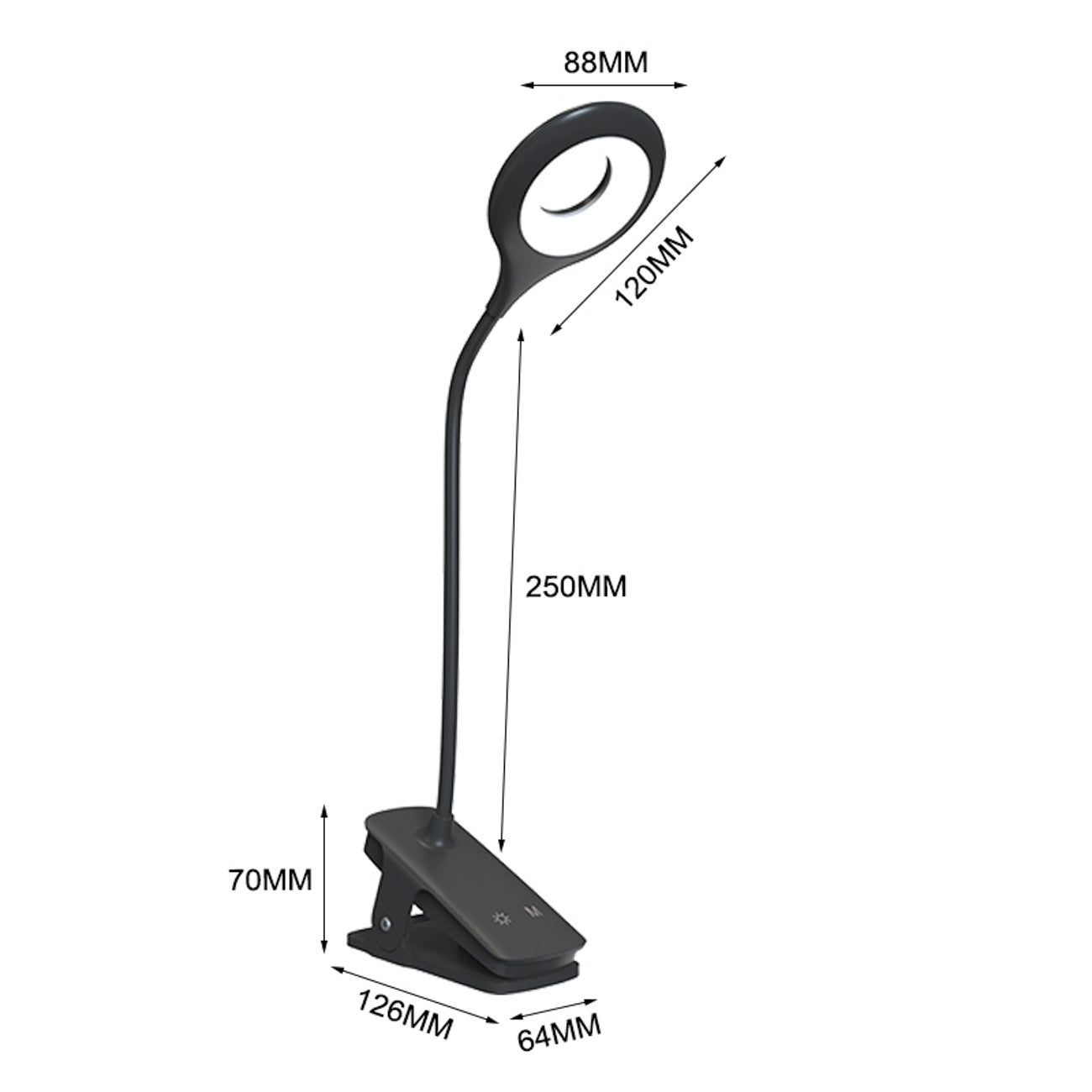 Lighting – Mini wireless LED reading lamp with clip and - Carlat