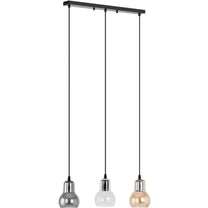 Lighting – Modern 3-point E27 ceiling lamp - glass bells - Carlat