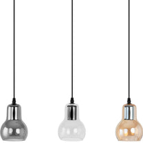 Lighting – Modern 3-point E27 ceiling lamp - glass bells - Carlat