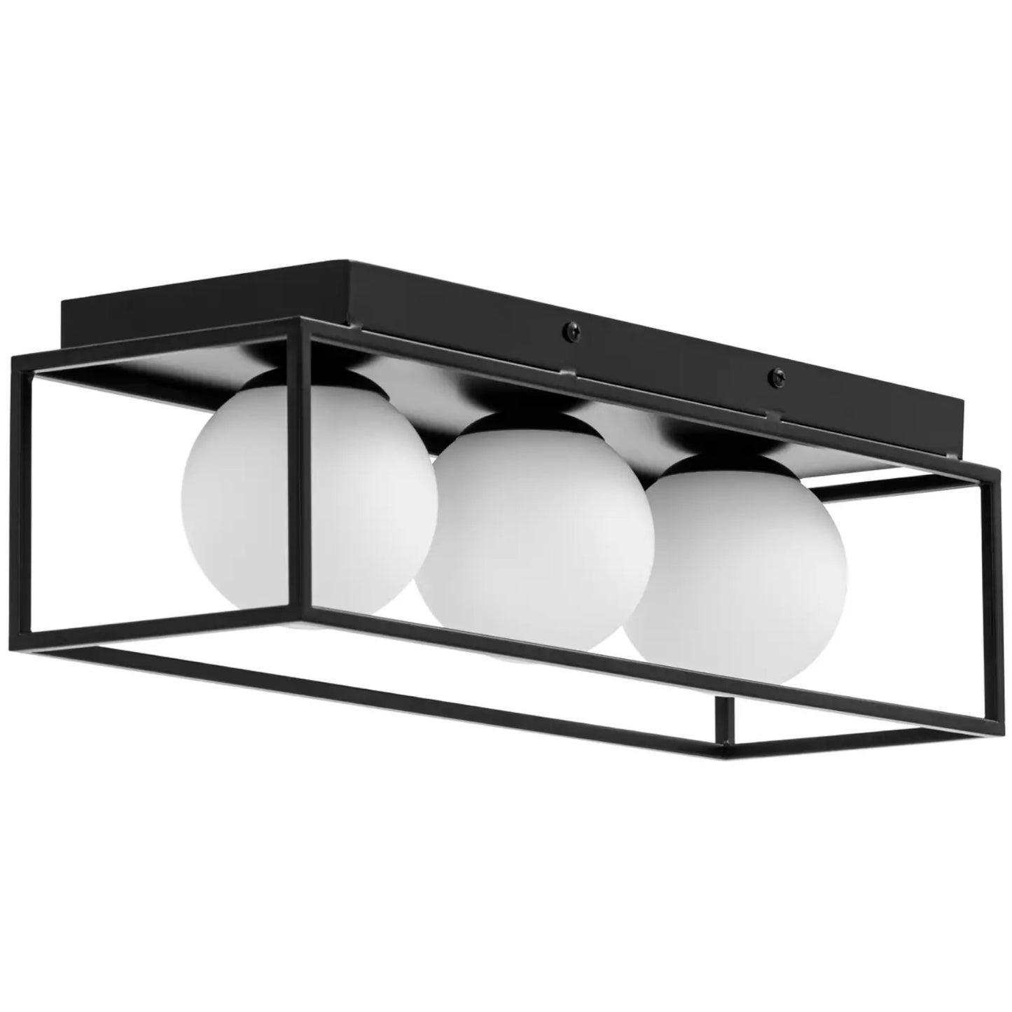 Lighting – Modern 3-point E9 ceiling lamp - glass balls - Carlat