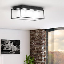 Lighting – Modern 3-point E9 ceiling lamp - glass balls - Carlat