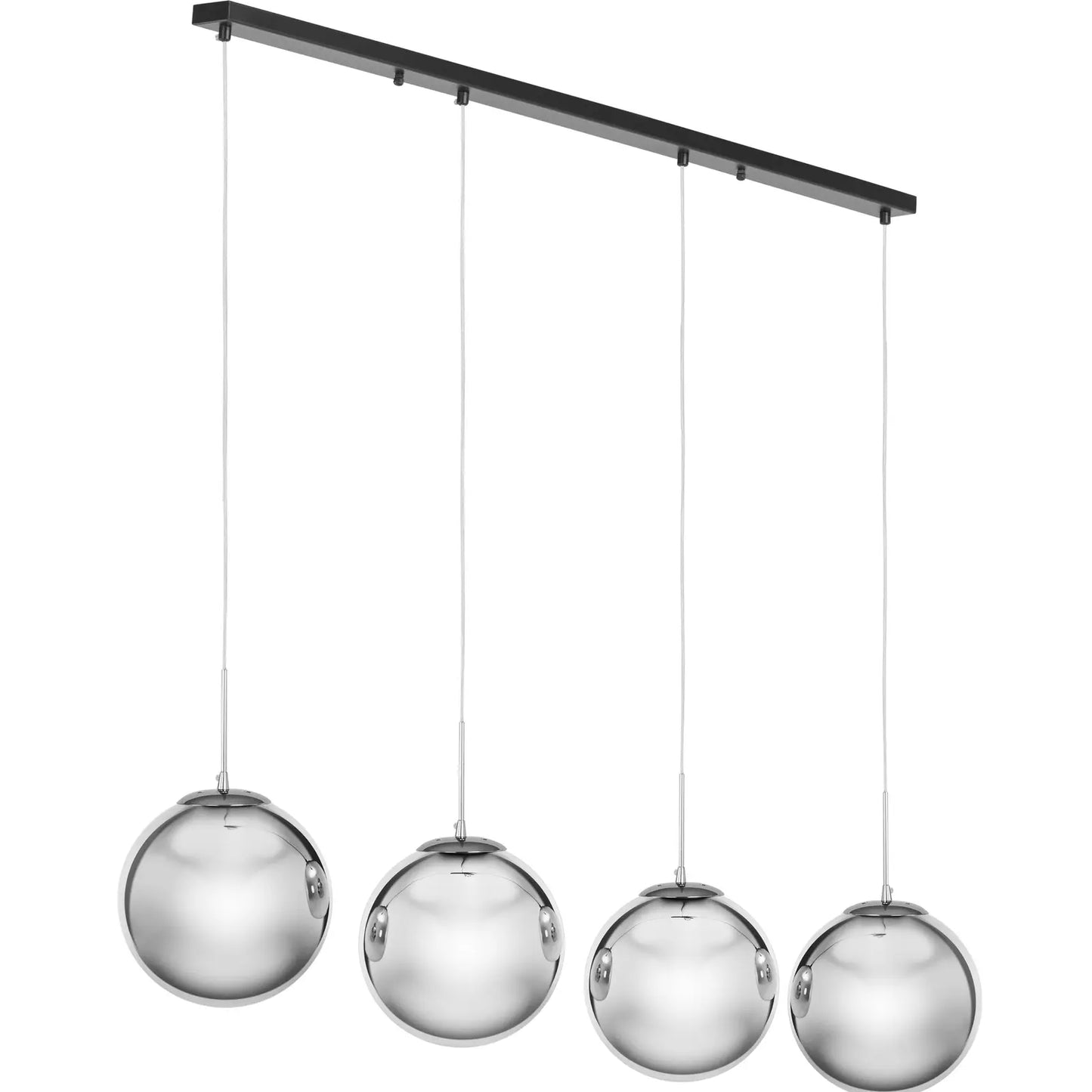 Lighting – Modern 4-point E27 ceiling lamp - smoked glass - Carlat