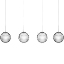 Lighting – Modern 4-point E27 ceiling lamp - smoked glass - Carlat
