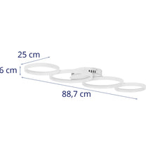 Lighting – Modern LED ceiling lamp with remote control - Carlat
