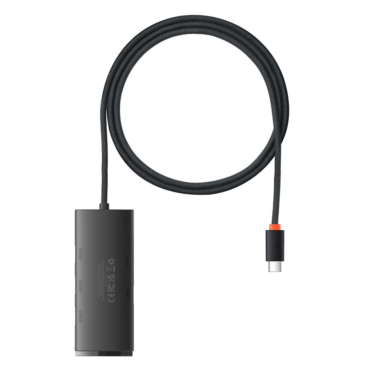 Lite Series HUB USB-C 4x USB 3.0 adapter 1m black - Carlat