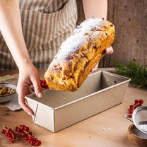 Loaf pan, 31×11.8×7.5 cm, carbon steel, beige marbled nonstick coating, Kinghoff, KH-1972 - Carlat