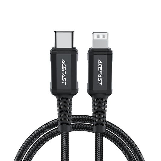 MFI cable for iPhone USB-C - Lightning 30W 3A 1.8m black - Carlat