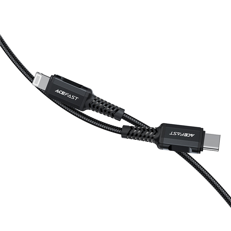 MFI cable for iPhone USB-C - Lightning 30W 3A 1.8m black - Carlat
