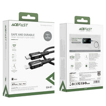 MFI cable for iPhone USB-C - Lightning 30W 3A 1.8m black - Carlat