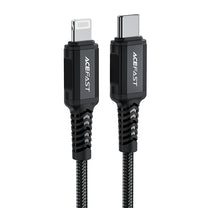 MFI cable for iPhone USB-C - Lightning 30W 3A 1.8m black - Carlat