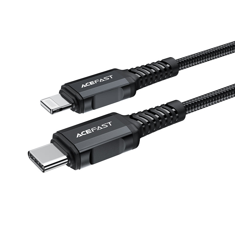 MFI cable for iPhone USB-C - Lightning 30W 3A 1.8m black - Carlat