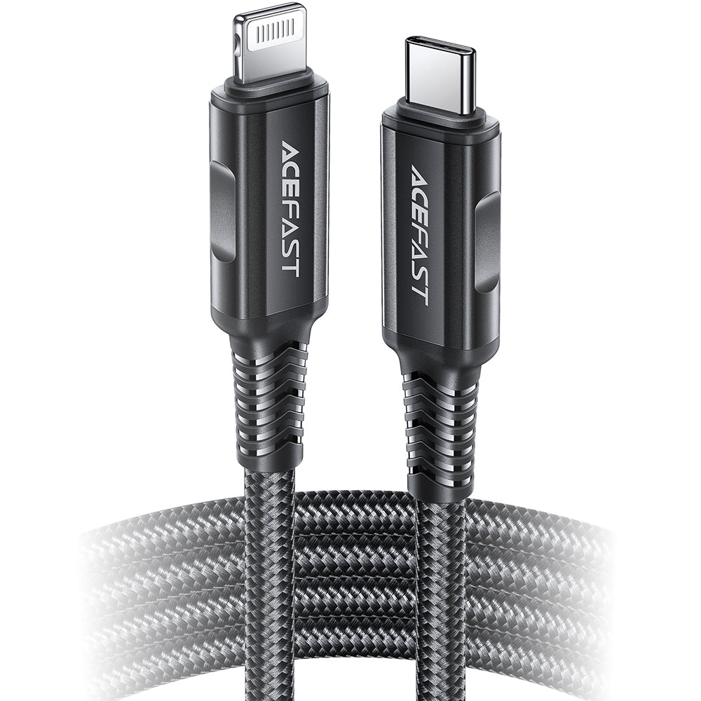 MFI cable for iPhone USB-C - Lightning 30W 3A 1.8m black - Carlat