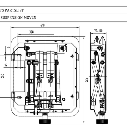 MGV25 Mechanical Suspension