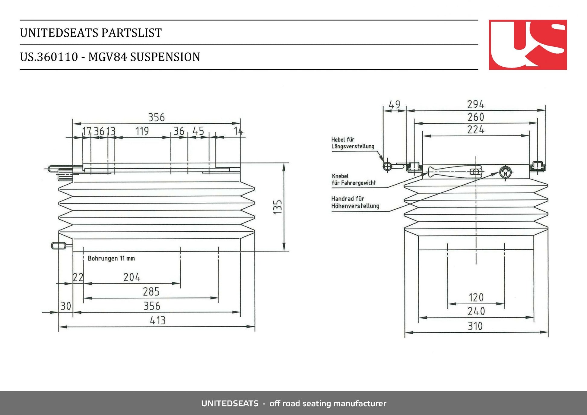 MGV84 Mechanical Suspension - Carlat