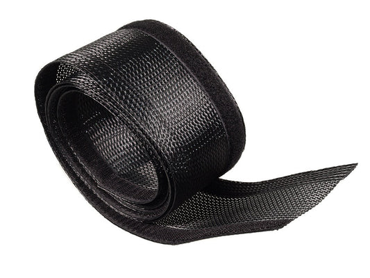 Maclean Cable Organizer with Cover, 85 mm, 1.8 m, Black, Velcro, MCTV-675 B - Carlat