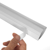 Maclean Cover Strip, Cable Duct with Tape, White, 1.5 m, 43 × 23 mm, MCTV-575 - Carlat