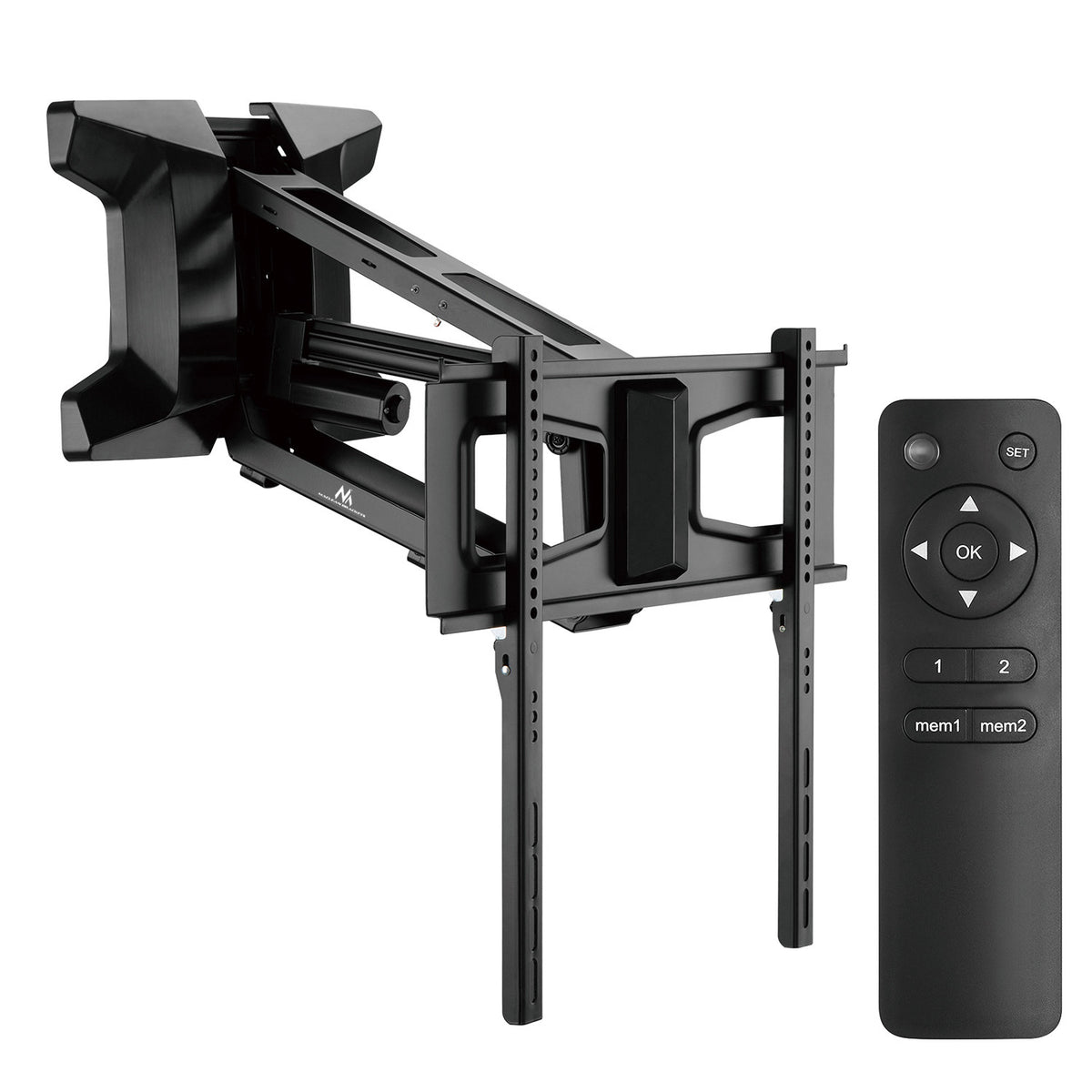 Maclean Electric TV Mount for Above the Fireplace, max VESA 600x400, Wi-Fi Remote, 37"-70", max 35 kg, MC-891 - Carlat