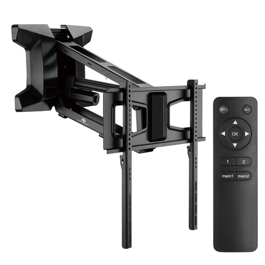 Maclean Electric TV Mount for Above the Fireplace, max VESA 600x400, Wi-Fi Remote, 37"-70", max 35 kg, MC-891 - Carlat