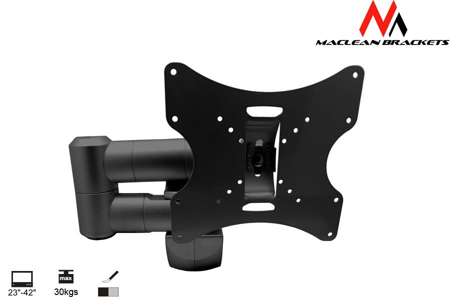 Maclean TV or Monitor Mount / Bracket, Universal, Max VESA 200x200, 13-42", 30 kg, Black, MC-503A B - Carlat
