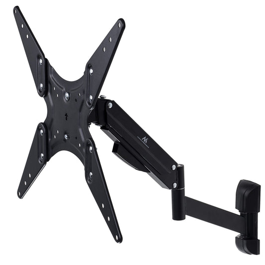 Maclean TV or Monitor Mount/Hanger, Gas Spring, 2 Arms, 25 cm Height Adjustment, 32"-55", 22 kg, Black, MC-784 - Carlat
