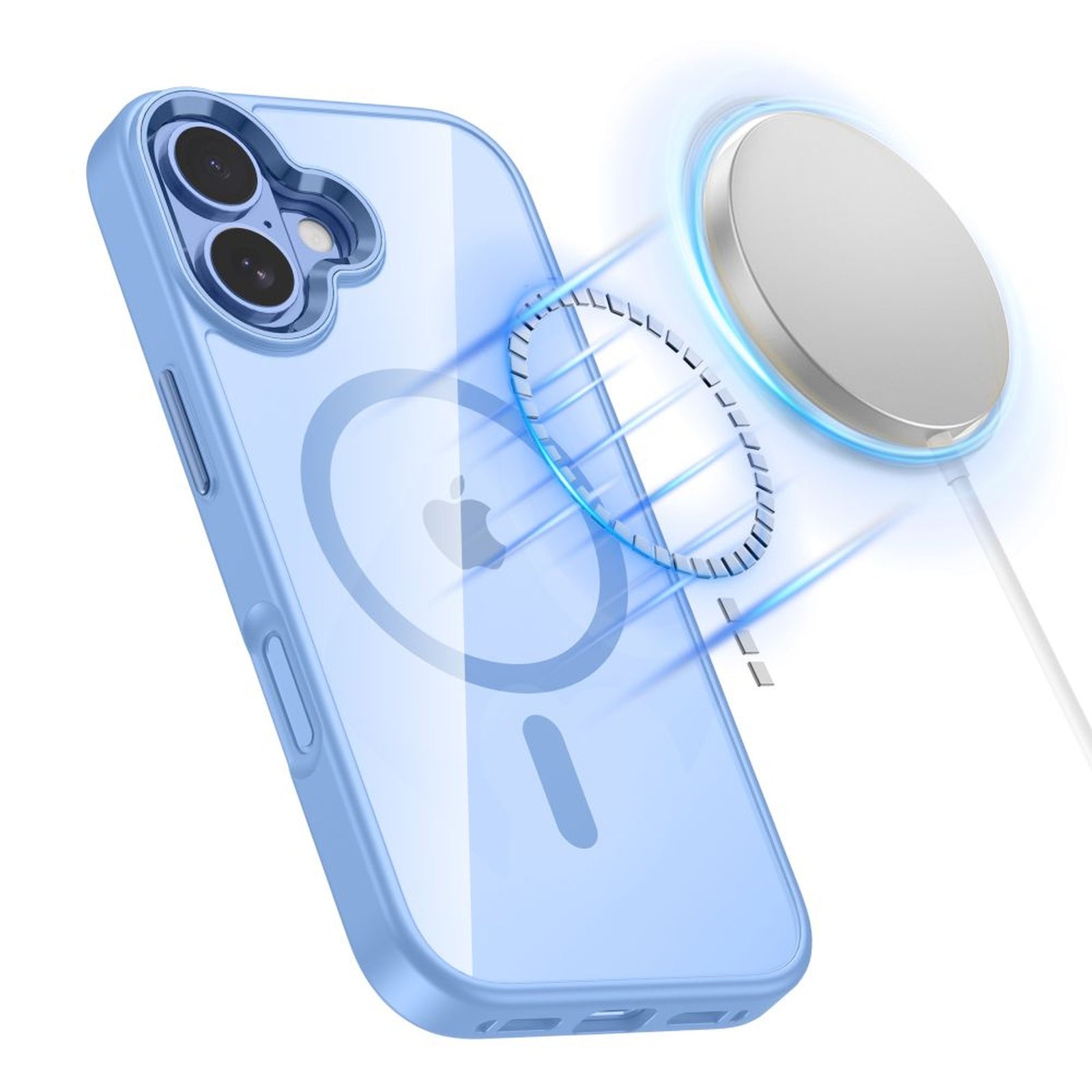 MagMat MagSafe case for iPhone 17 - transparent blue - Carlat