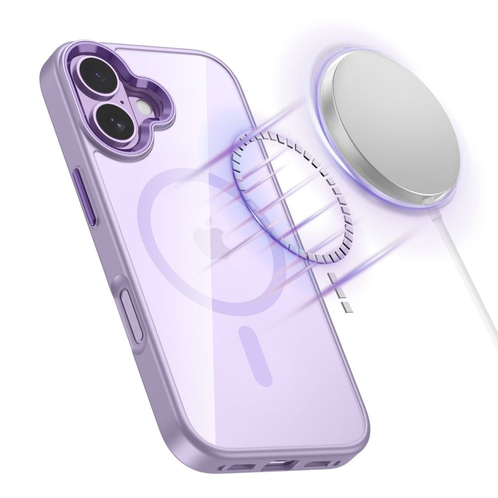 MagMat MagSafe case for iPhone 17 - transparent purple - Carlat