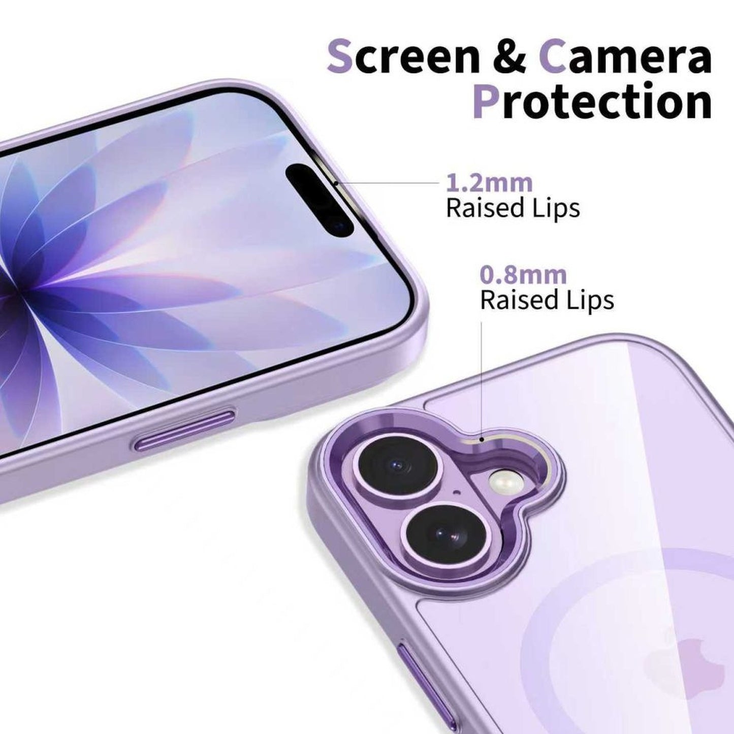 MagMat MagSafe case for iPhone 17 - transparent purple - Carlat