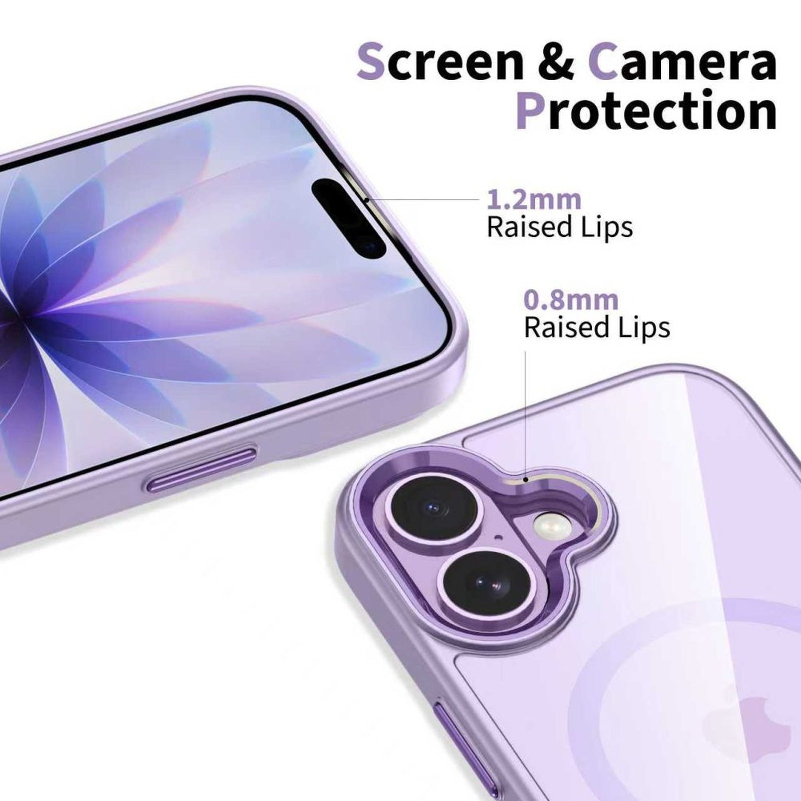 MagMat MagSafe case for iPhone 17 - transparent purple - Carlat