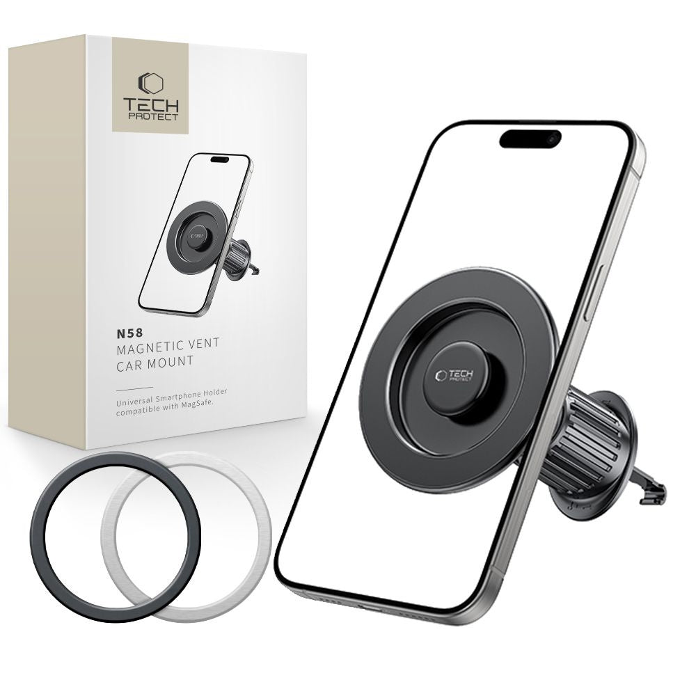 MagSafe N58 smartphone car holder for air vent - black - Carlat