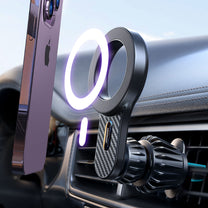Magnetic car holder for iPhone with MagSafe for air vent, black - Carlat