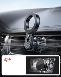 Magnetic car holder for iPhone with MagSafe for air vent, black - Carlat