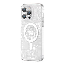 Magnetic case for iPhone 14 Pro Max MagSafe PQY Geek Series silver - Carlat