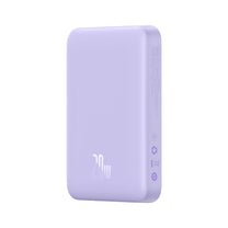 Magnetic induction powerbank 10000mAh 20W + USB-C cable - purple - Carlat
