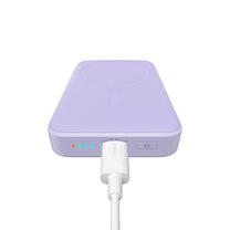 Magnetic induction powerbank 10000mAh 20W + USB-C cable - purple - Carlat