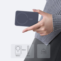 Magnetic power bank 10000mAh 22.5W EnerFill FM11 MagSafe with USB-C cable - dark gray - Carlat