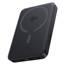 Magnetic power bank 10000mAh 22.5W EnerFill FM12 with USB-C MagSafe Qi2 cable - black - Carlat