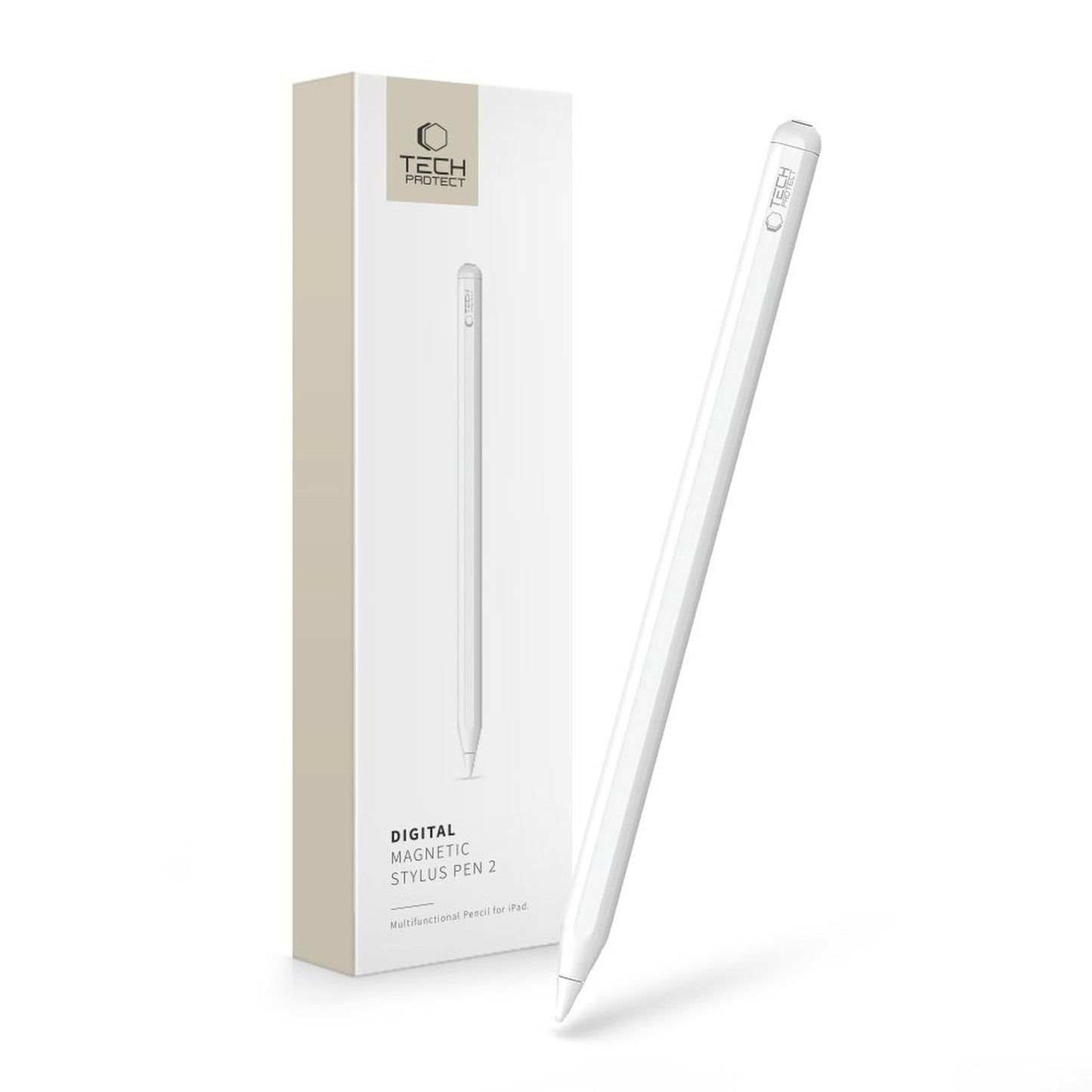 Magnetic stylus for the iPad Digital Magnetic Stylus Pen 2 tablet - white - Carlat
