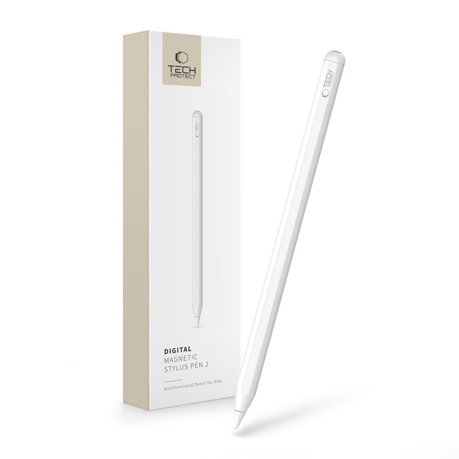 Magnetic stylus for the iPad Digital Magnetic Stylus Pen 2 tablet - white - Carlat