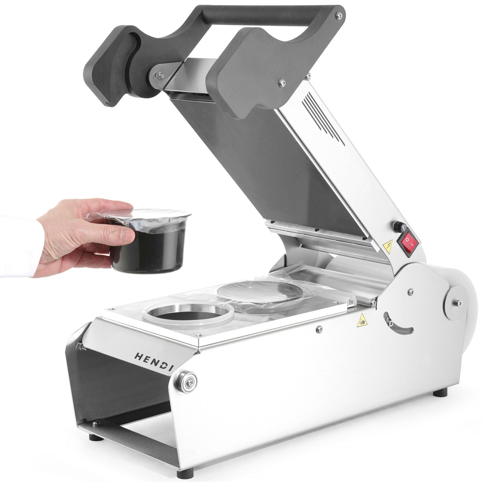 Manufacturing – Sealer for containers of takeaway lunch trays + - Carlat