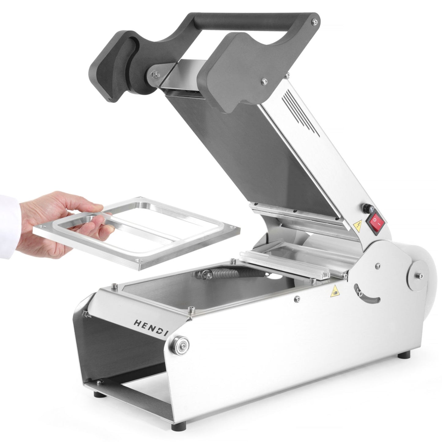 Manufacturing – Sealer for containers of takeaway lunch trays + - Carlat