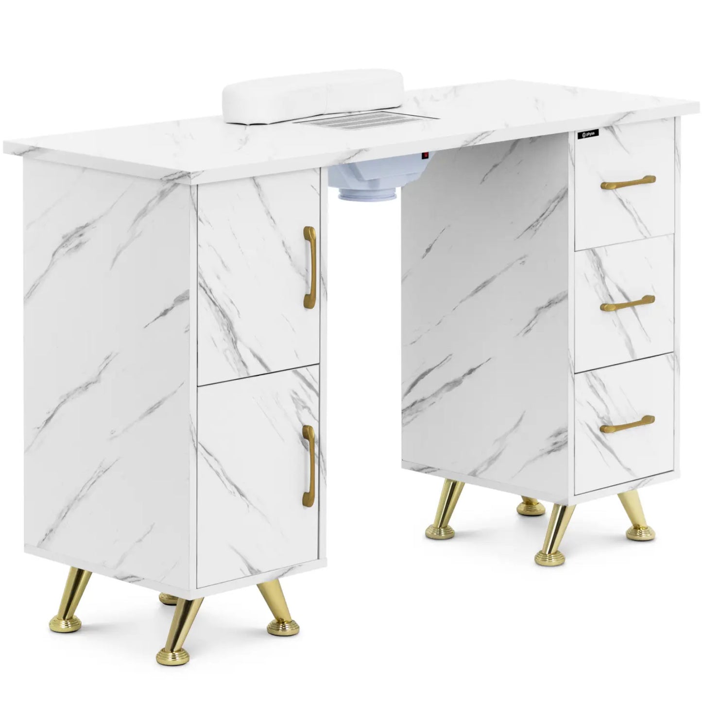 Massage Tables – Cosmetic manicure desk with absorber, 3 drawers, - Carlat