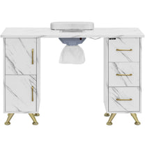 Massage Tables – Cosmetic manicure desk with absorber, 3 drawers, - Carlat