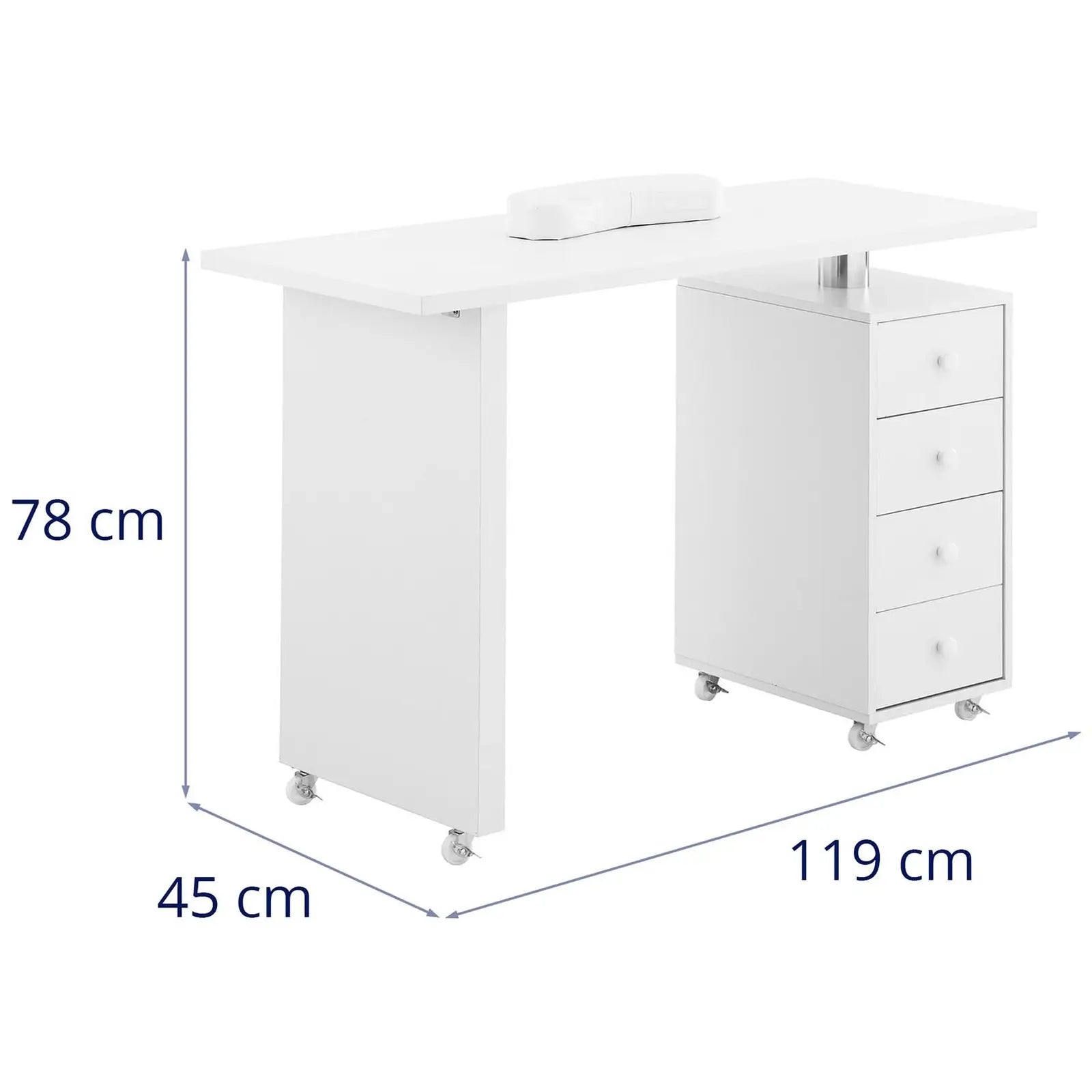 Massage Tables – Cosmetic manicure desk with palm rest 4 - Carlat