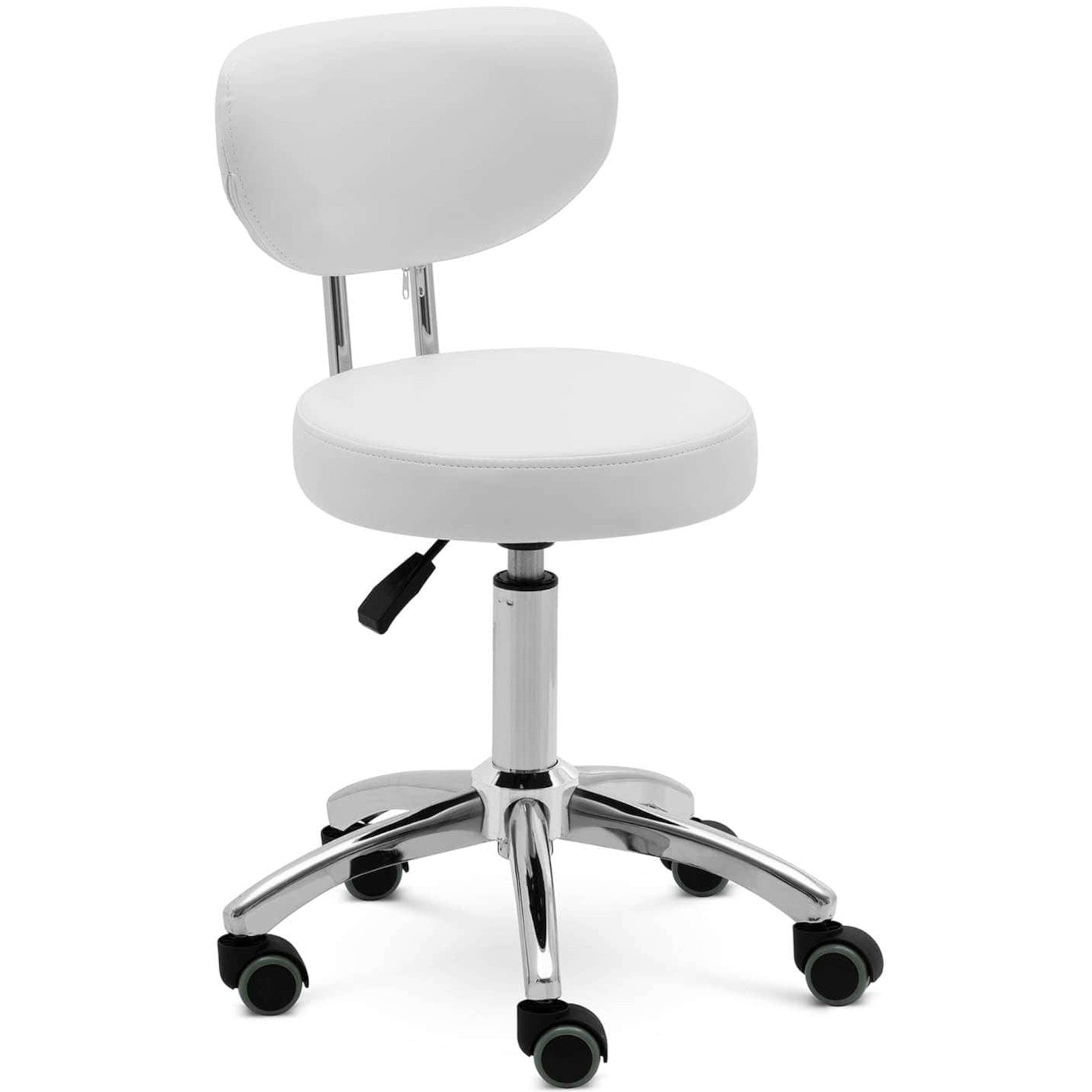 Massage Tables – Cosmetic stool chair with backrest on wheels - Carlat