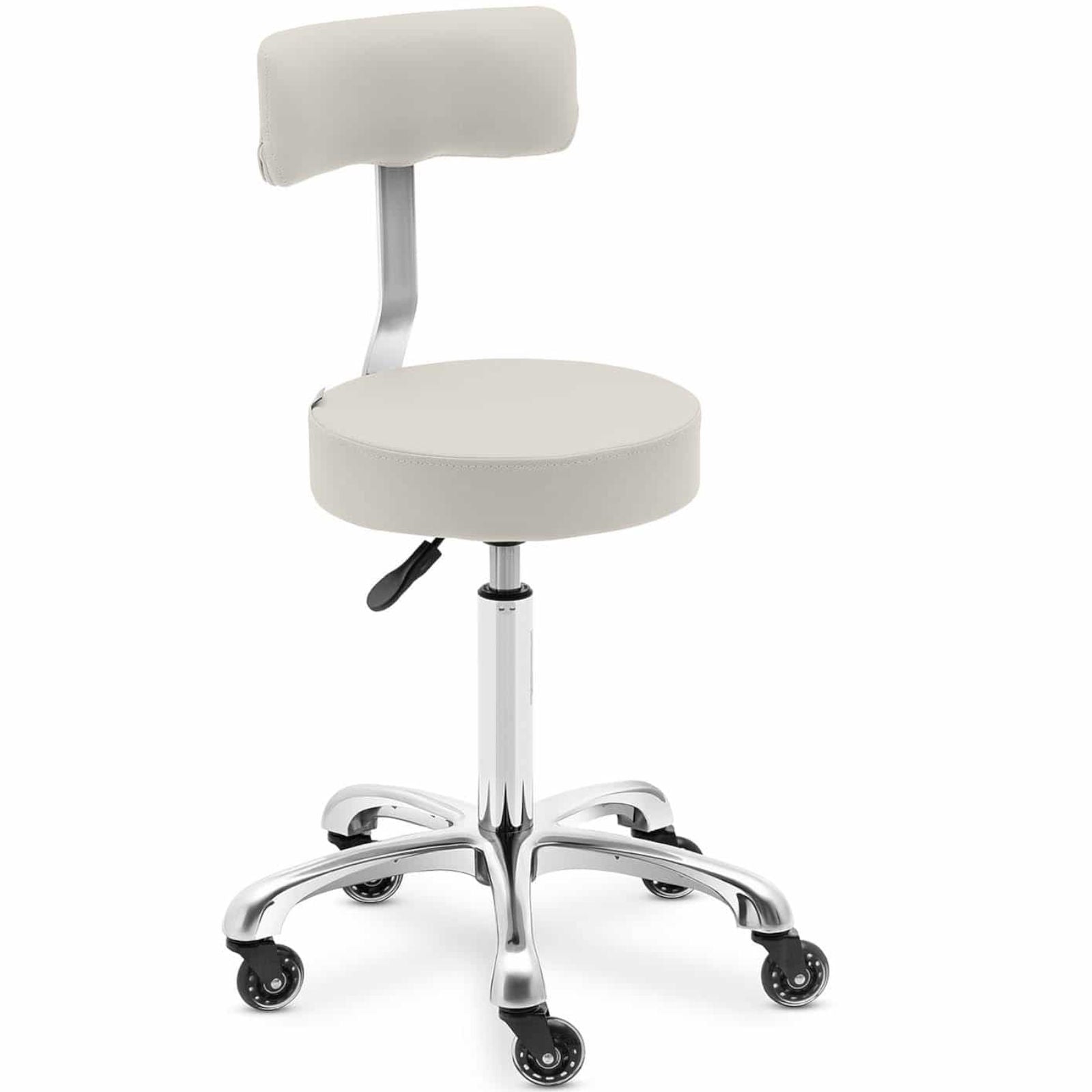 Massage Tables – Cosmetic stool chair with backrest on wheels - Carlat