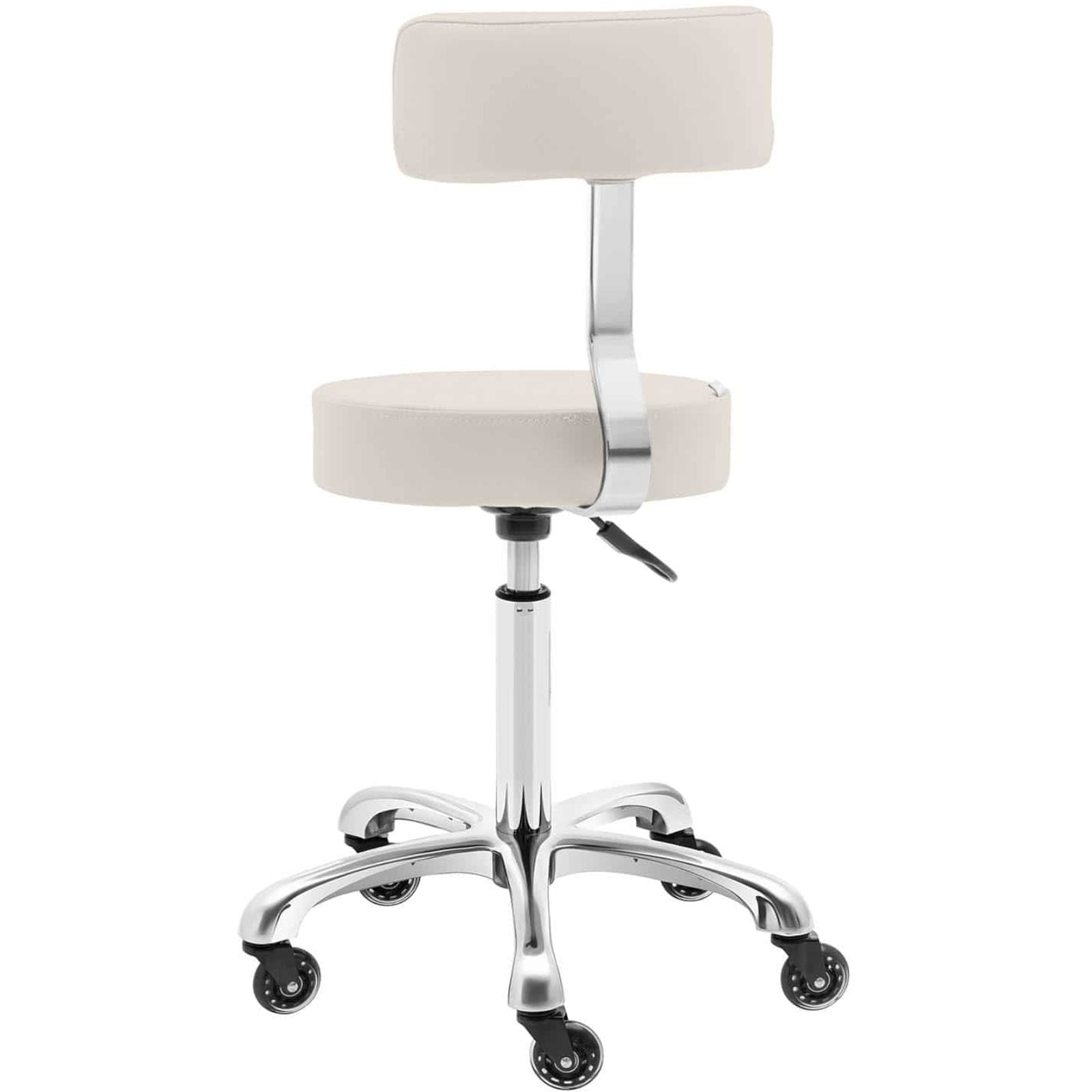 Massage Tables – Cosmetic stool chair with backrest on wheels - Carlat