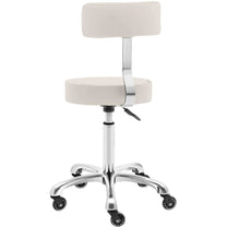 Massage Tables – Cosmetic stool chair with backrest on wheels - Carlat
