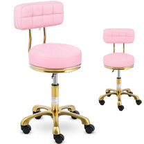 Massage Tables – Cosmetic stool chair with backrest on wheels - Carlat