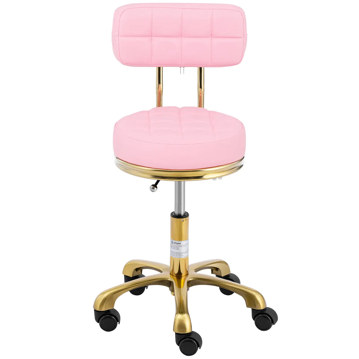 Massage Tables – Cosmetic stool chair with backrest on wheels - Carlat