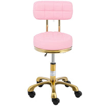 Massage Tables – Cosmetic stool chair with backrest on wheels - Carlat